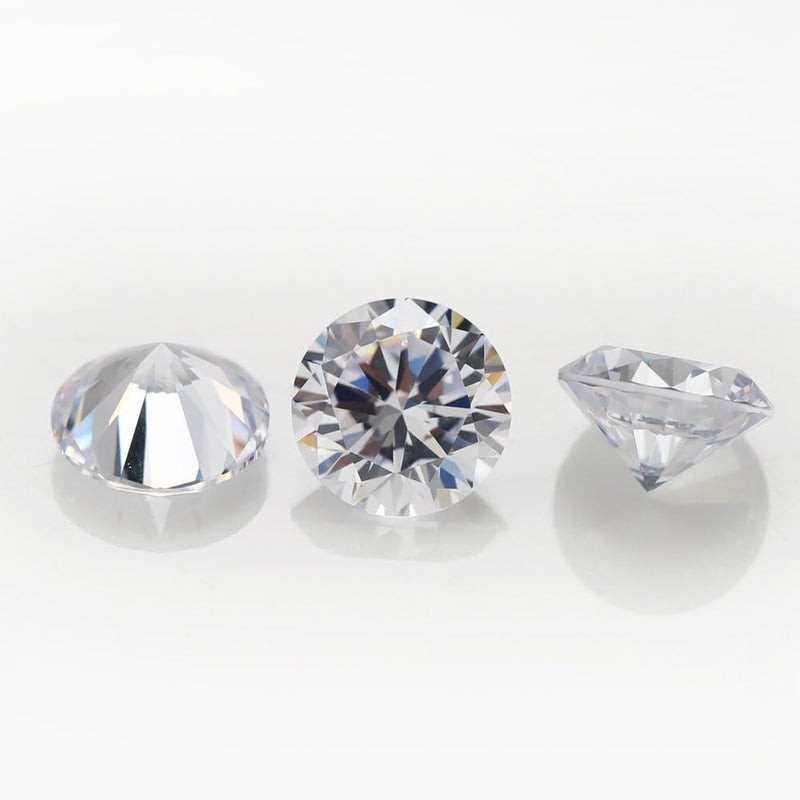 Ningxun Size 3.25-15mm Cubic Zirconia Stones Round Brilliant 5A White Color 5mm CZ Loose Gemstones Synthetic For Ring,Pendant Jewelry Making - Image 2
